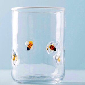 Anthropologie ICON Lola Bee Juice Glass Tumbler - New